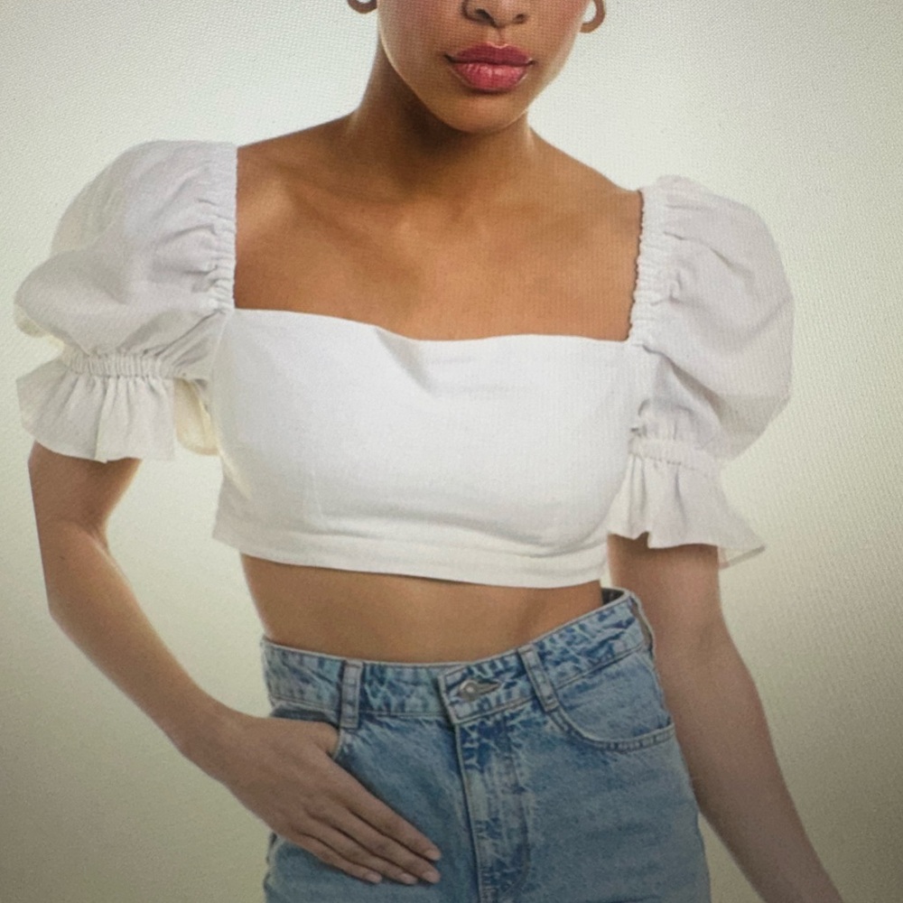 NWT - Just Bee Queen Calla Top White Medium